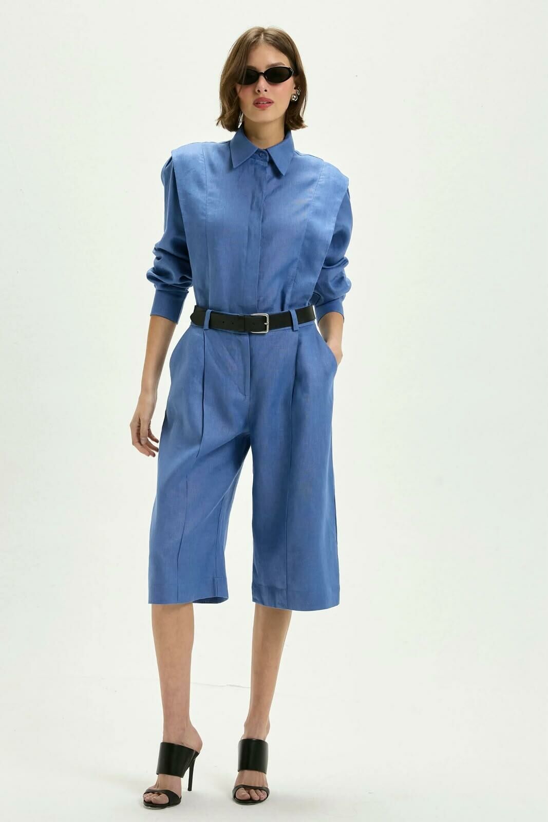 Imagem de Camisa Natasha Azul Denim Le Blog